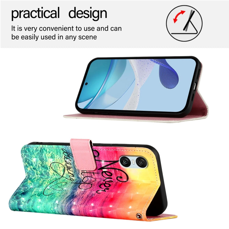 For Sony Xperia 10 VI 3D Painting Horizontal Flip Leather Phone Case
