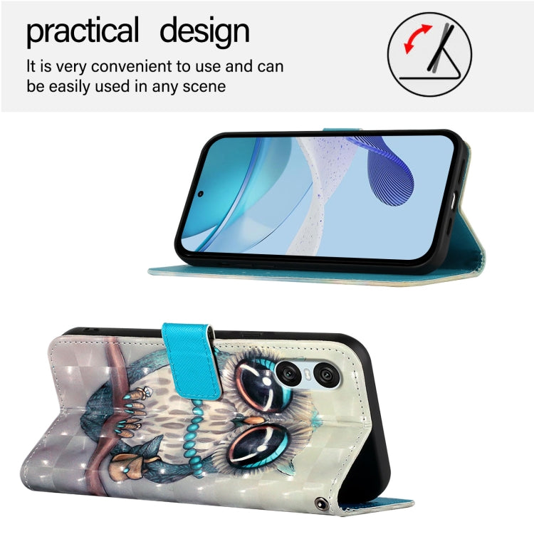 For Sony Xperia 10 VI 3D Painting Horizontal Flip Leather Phone Case