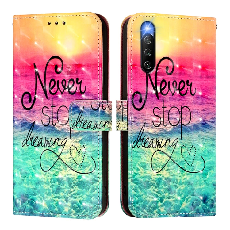 For Sony Xperia 10 IV 3D Painting Horizontal Flip Leather Phone Case