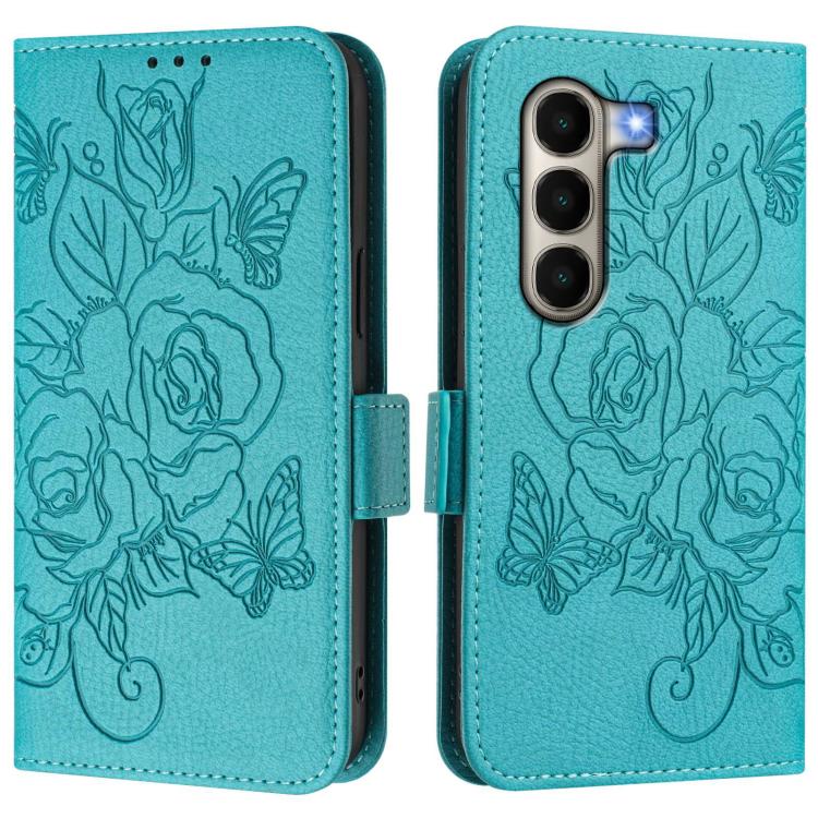 For itel A95 5G Embossed Rose RFID Anti-theft Leather Phone Case