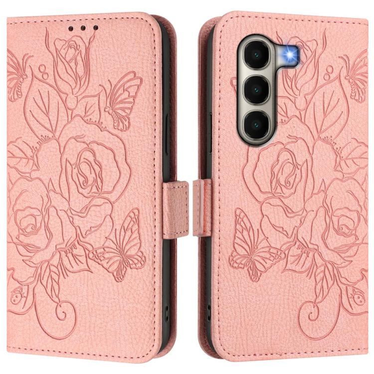 For itel A95 5G Embossed Rose RFID Anti-theft Leather Phone Case