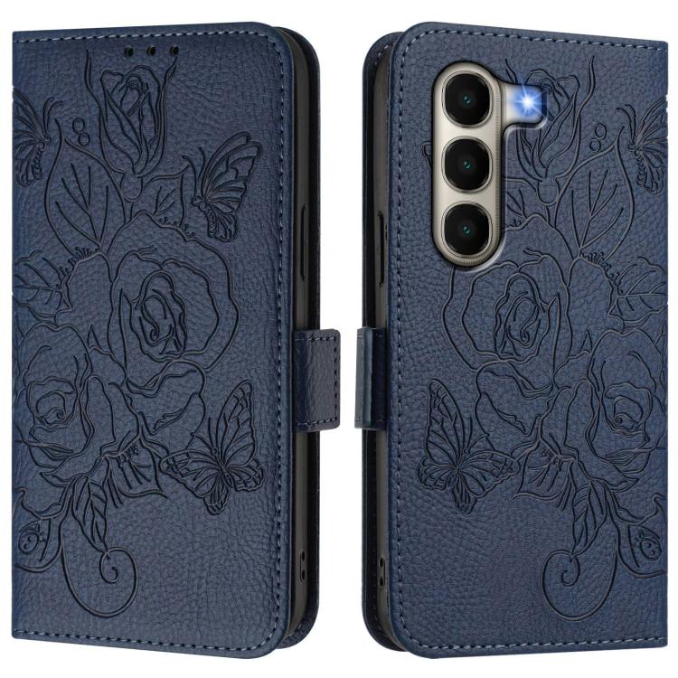 For itel A95 5G Embossed Rose RFID Anti-theft Leather Phone Case
