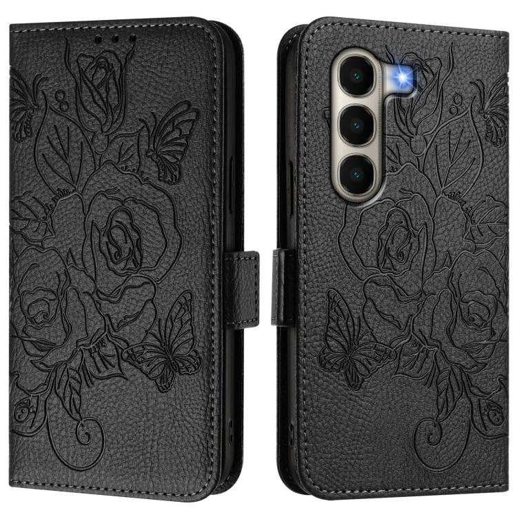 For itel A95 5G Embossed Rose RFID Anti-theft Leather Phone Case