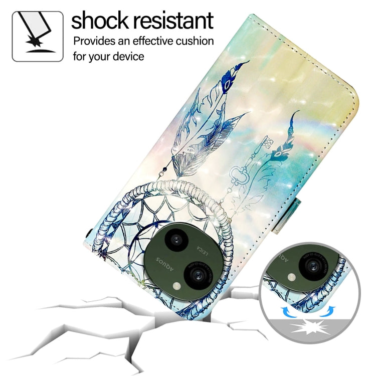 For Sharp Aquos R9 3D Painting Horizontal Flip Leather Phone Case