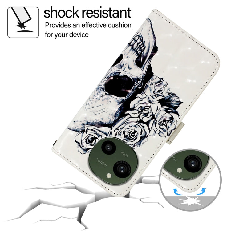 For Sharp Aquos R9 3D Painting Horizontal Flip Leather Phone Case