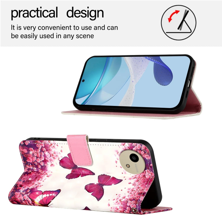 For Sharp Aquos wish4 3D Painting Horizontal Flip Leather Phone Case