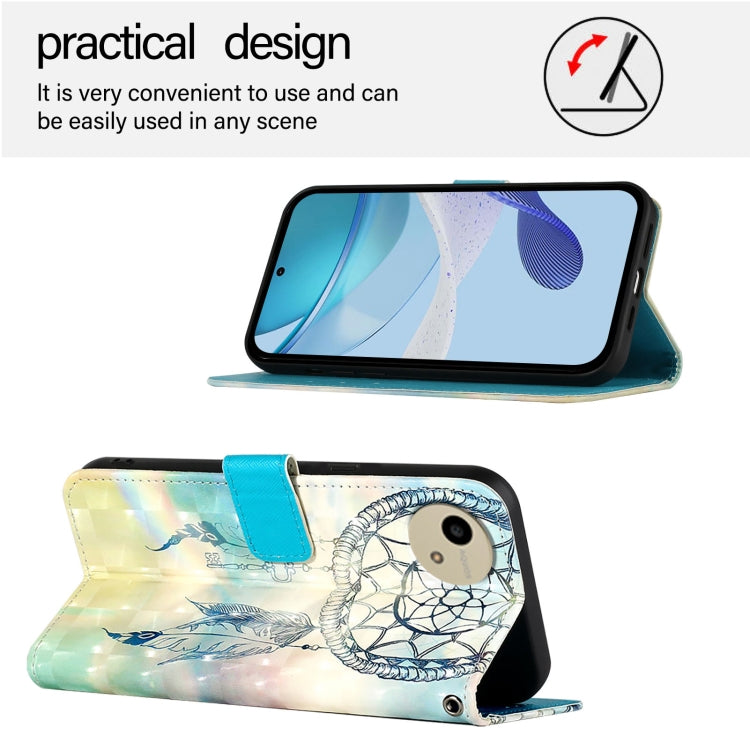 For Sharp Aquos wish4 3D Painting Horizontal Flip Leather Phone Case