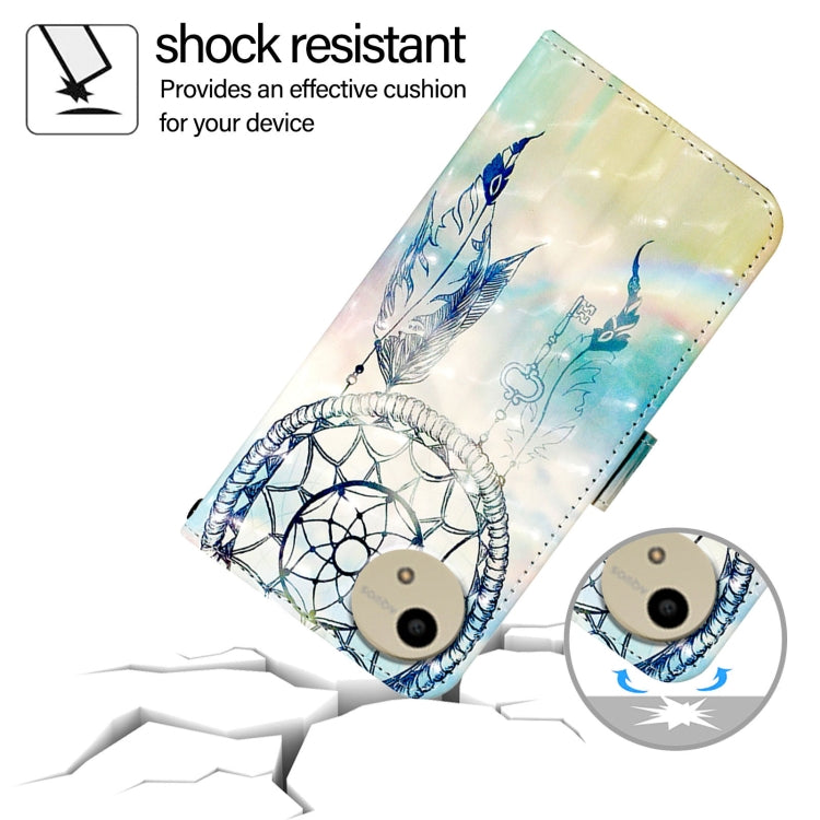 For Sharp Aquos wish4 3D Painting Horizontal Flip Leather Phone Case