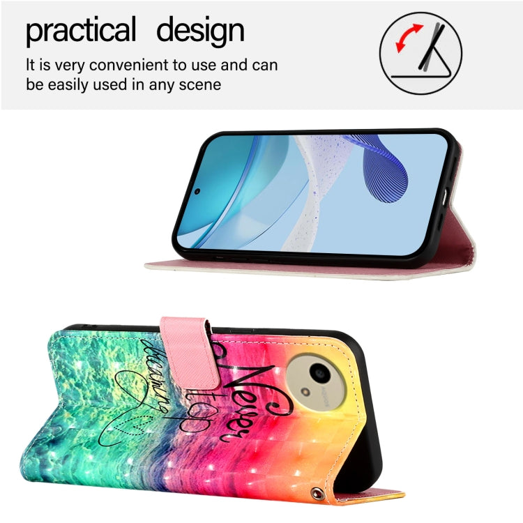 For Sharp Aquos wish4 3D Painting Horizontal Flip Leather Phone Case