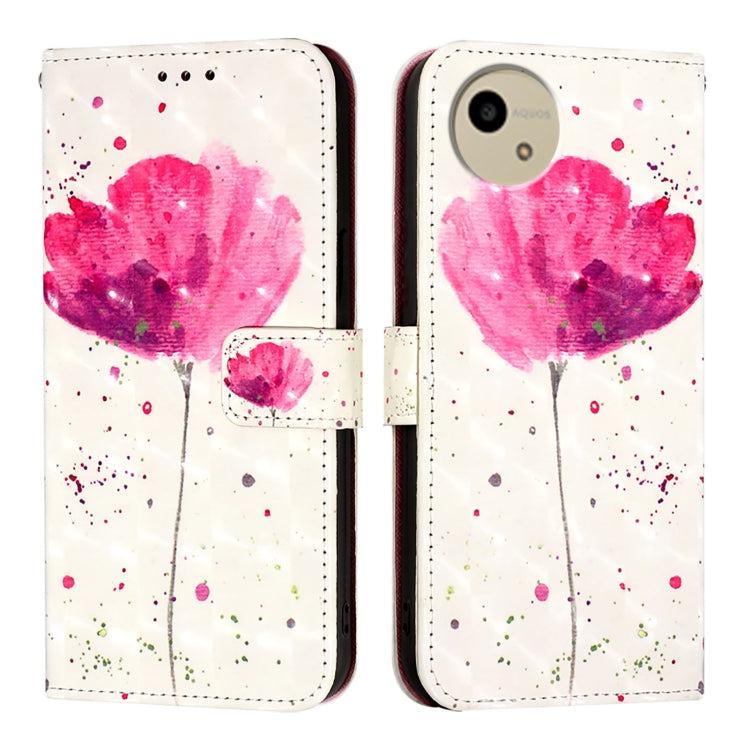 For Sharp Aquos wish4 3D Painting Horizontal Flip Leather Phone Case