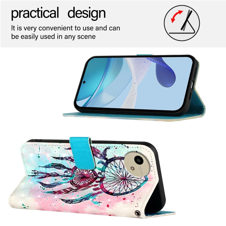 For Sharp Aquos wish4 3D Painting Horizontal Flip Leather Phone Case