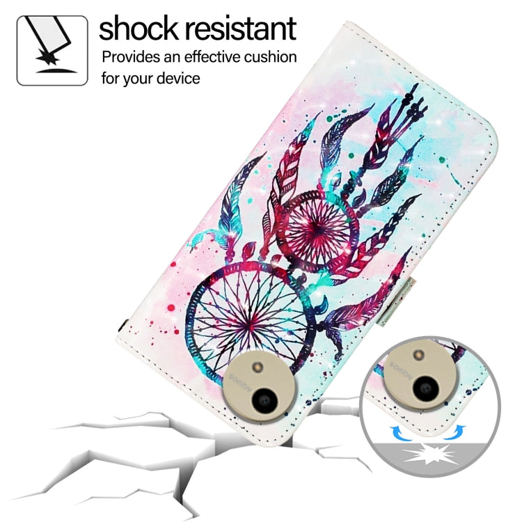 For Sharp Aquos wish4 3D Painting Horizontal Flip Leather Phone Case