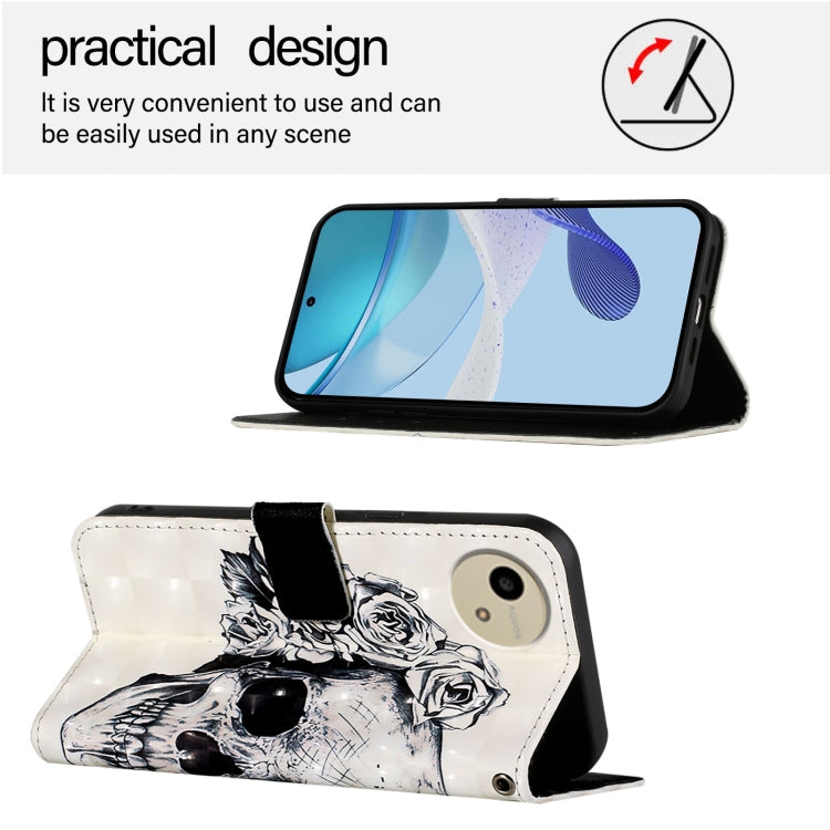 For Sharp Aquos wish4 3D Painting Horizontal Flip Leather Phone Case