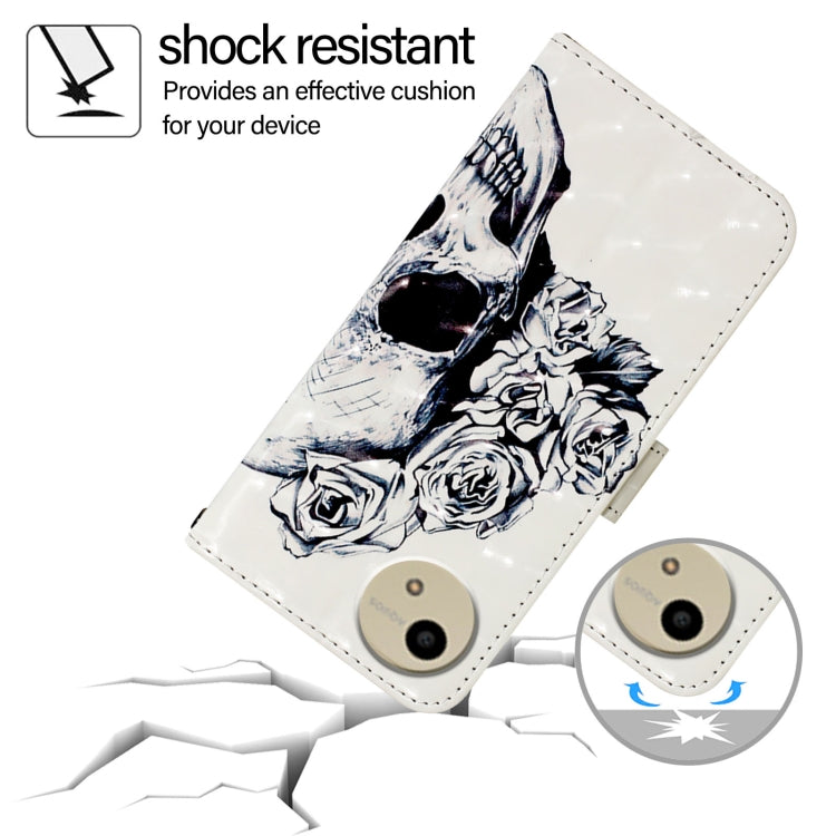 For Sharp Aquos wish4 3D Painting Horizontal Flip Leather Phone Case