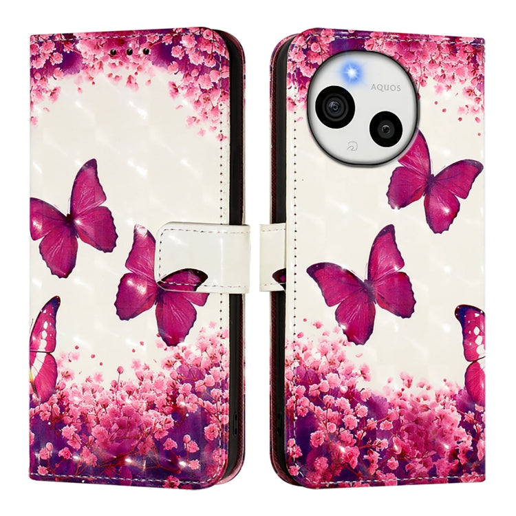 For Sharp Aquos Sense9 3D Painting Horizontal Flip Leather Phone Case