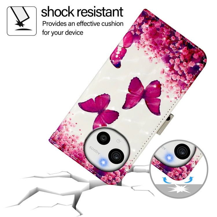 For Sharp Aquos Sense9 3D Painting Horizontal Flip Leather Phone Case