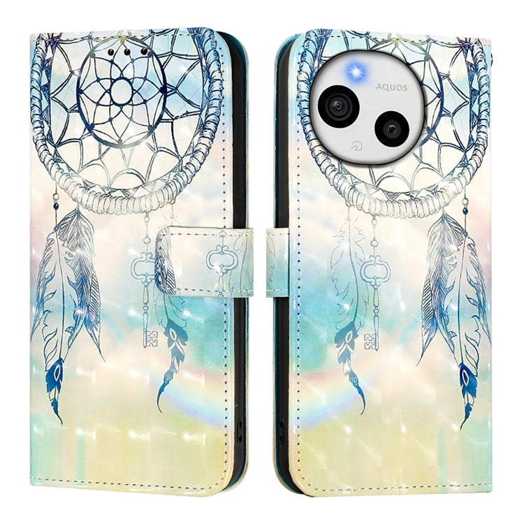 For Sharp Aquos Sense9 3D Painting Horizontal Flip Leather Phone Case