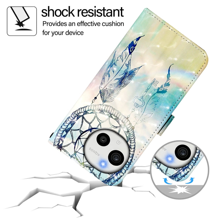 For Sharp Aquos Sense9 3D Painting Horizontal Flip Leather Phone Case