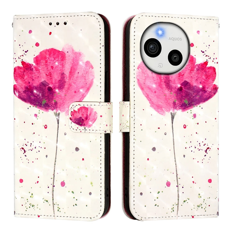 For Sharp Aquos Sense9 3D Painting Horizontal Flip Leather Phone Case
