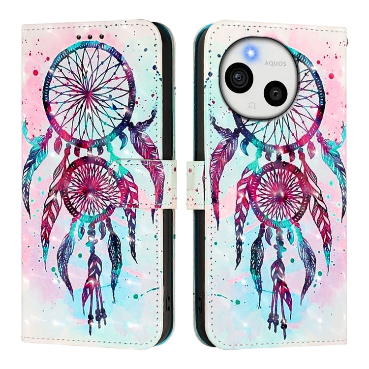 For Sharp Aquos Sense9 3D Painting Horizontal Flip Leather Phone Case