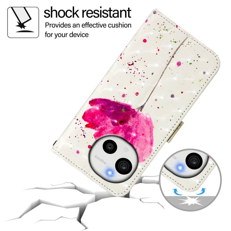 For Sharp Aquos Sense9 Plus 3D Painting Horizontal Flip Leather Phone Case