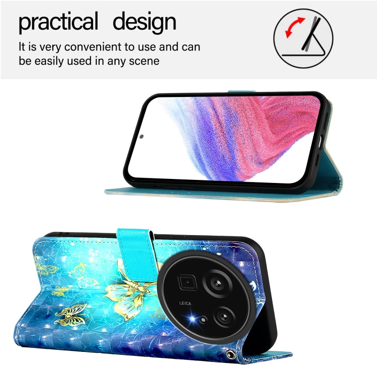 For Sharp Aquos R9 Pro SH-54E 3D Painting Horizontal Flip Leather Phone Case