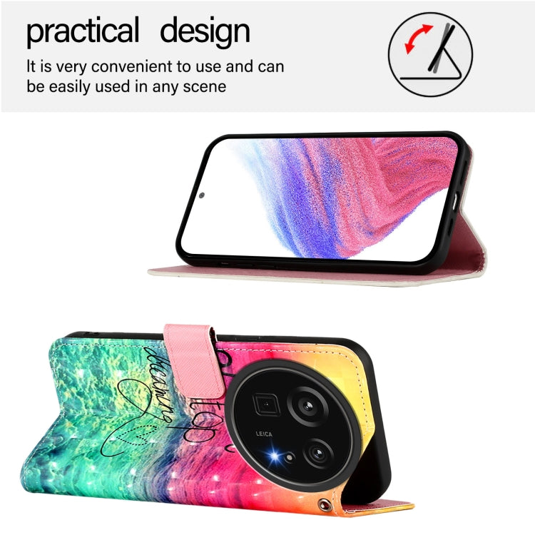 For Sharp Aquos R9 Pro SH-54E 3D Painting Horizontal Flip Leather Phone Case
