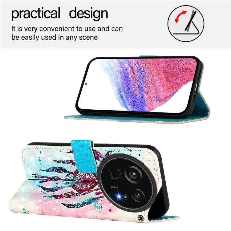 For Sharp Aquos R9 Pro SH-54E 3D Painting Horizontal Flip Leather Phone Case