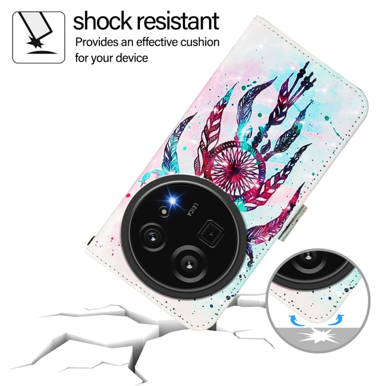 For Sharp Aquos R9 Pro SH-54E 3D Painting Horizontal Flip Leather Phone Case