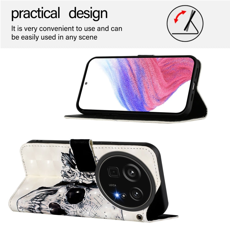 For Sharp Aquos R9 Pro SH-54E 3D Painting Horizontal Flip Leather Phone Case