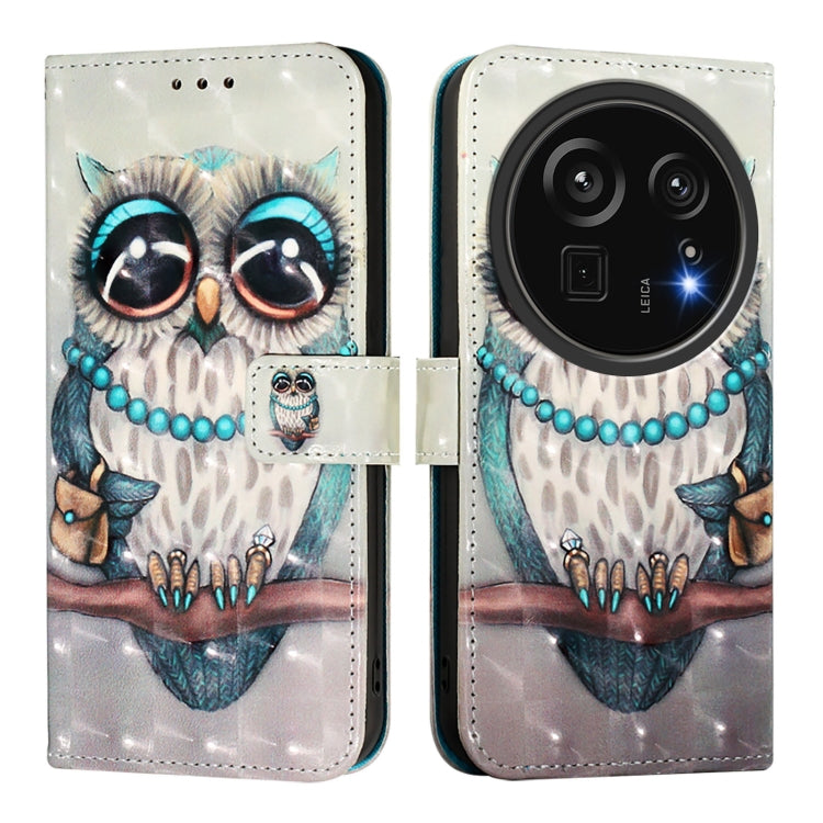 For Sharp Aquos R9 Pro SH-54E 3D Painting Horizontal Flip Leather Phone Case