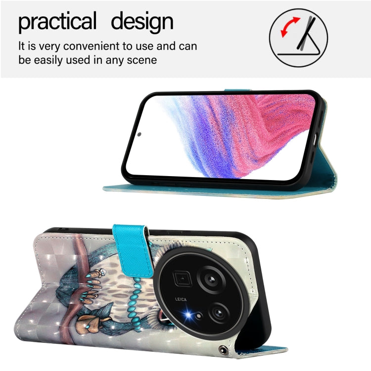 For Sharp Aquos R9 Pro SH-54E 3D Painting Horizontal Flip Leather Phone Case