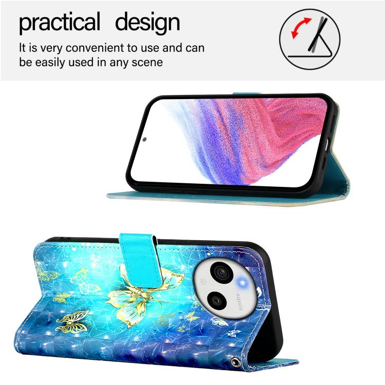 For Sharp Aquos Sense10 3D Painting Horizontal Flip Leather Phone Case