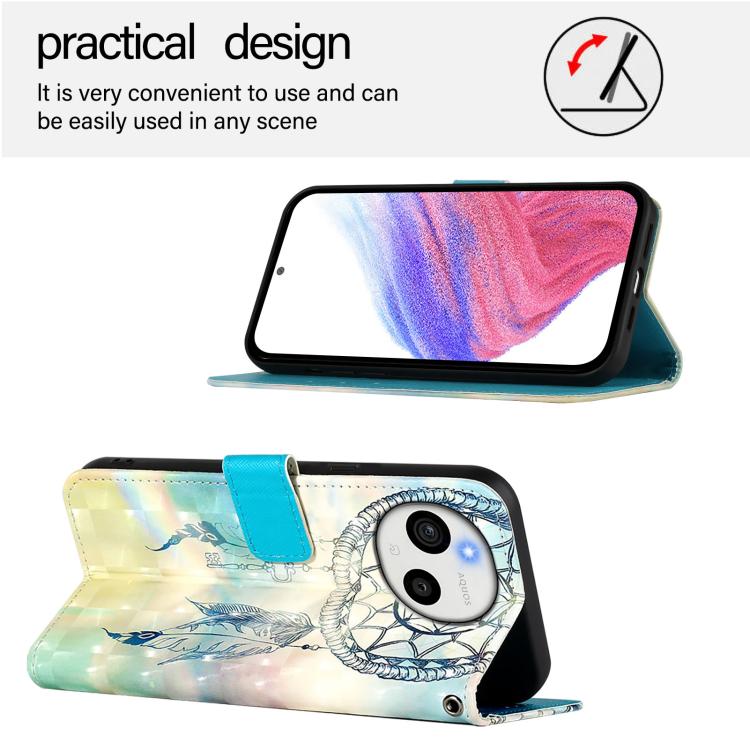 For Sharp Aquos Sense10 3D Painting Horizontal Flip Leather Phone Case