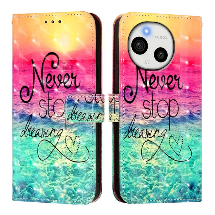 For Sharp Aquos Sense10 3D Painting Horizontal Flip Leather Phone Case