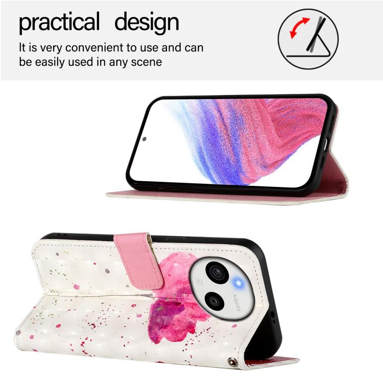 For Sharp Aquos Sense10 3D Painting Horizontal Flip Leather Phone Case