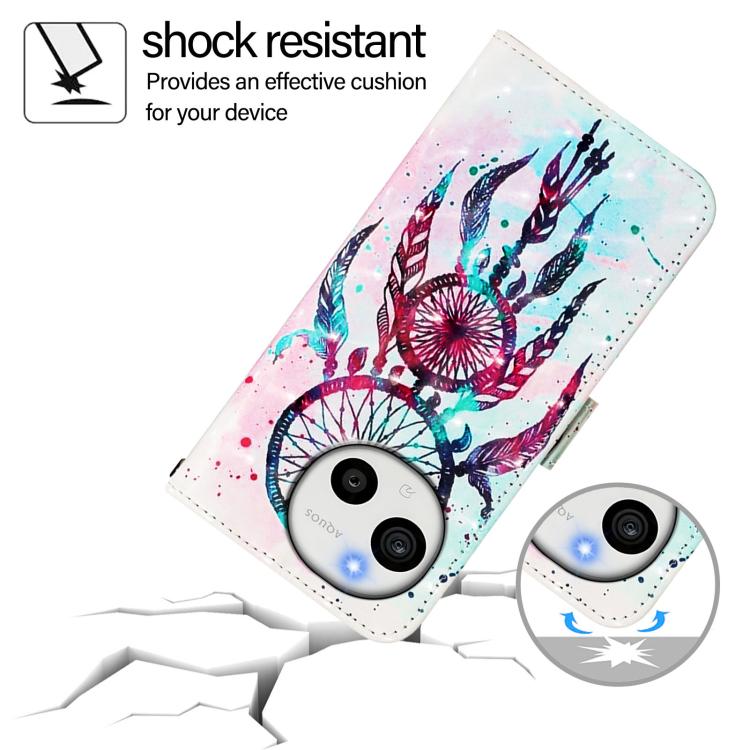 For Sharp Aquos Sense10 3D Painting Horizontal Flip Leather Phone Case