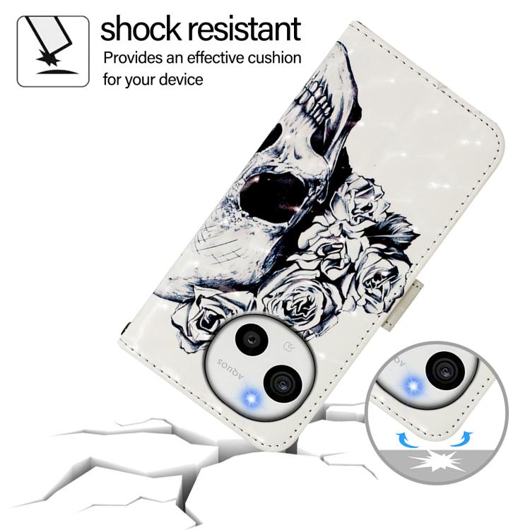 For Sharp Aquos Sense10 3D Painting Horizontal Flip Leather Phone Case