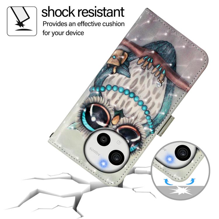 For Sharp Aquos Sense10 3D Painting Horizontal Flip Leather Phone Case