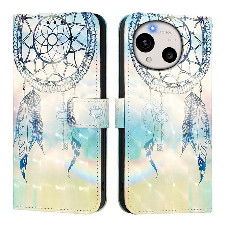 For Sharp Aquos R11 3D Painting Horizontal Flip Leather Phone Case