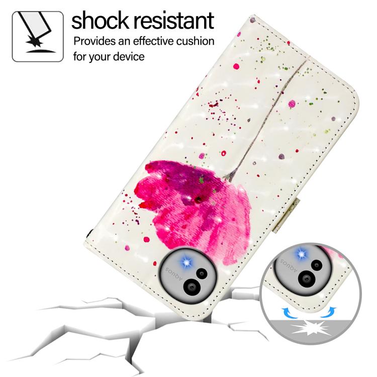 For Sharp Aquos wish6 3D Painting Horizontal Flip Leather Phone Case