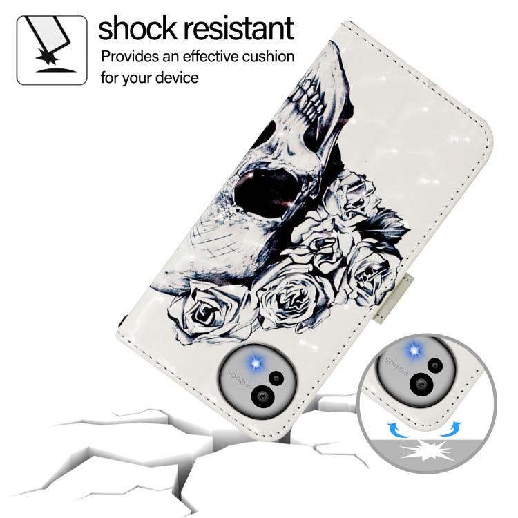 For Sharp Aquos wish6 3D Painting Horizontal Flip Leather Phone Case