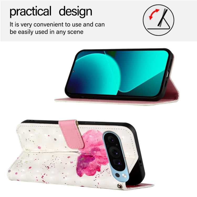 For Google Pixel 9 / 9 Pro 3D Painting Horizontal Flip Leather Phone Case