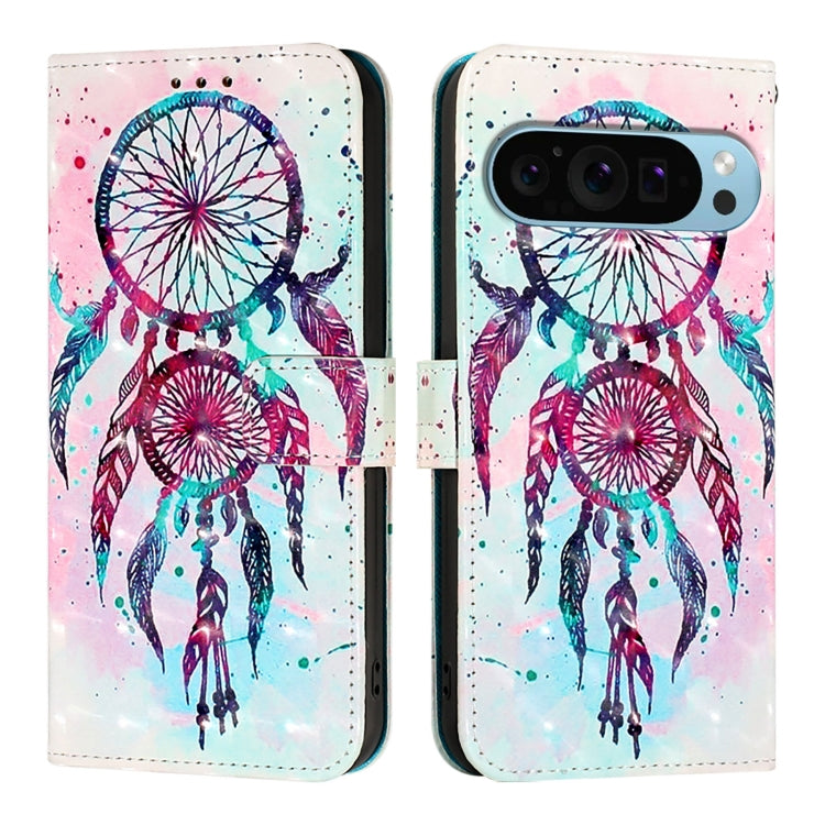 For Google Pixel 9 Pro XL 3D Painting Horizontal Flip Leather Phone Case