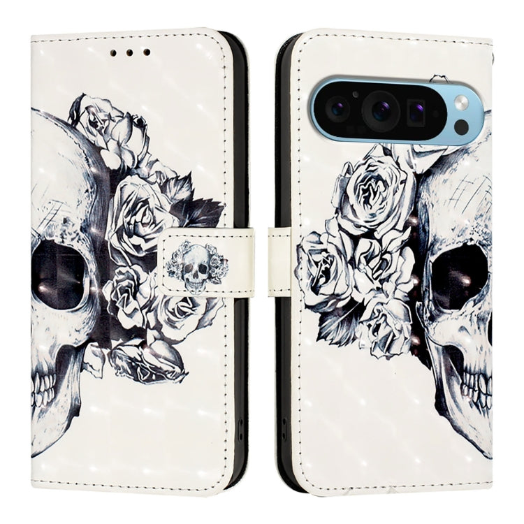 For Google Pixel 9 Pro XL 3D Painting Horizontal Flip Leather Phone Case