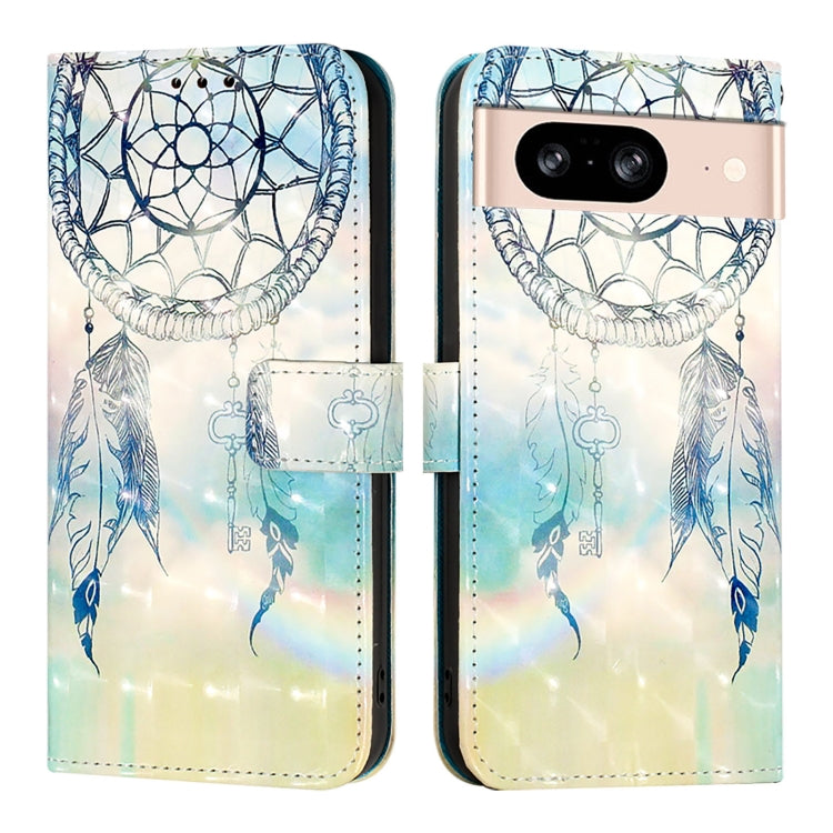 For Google Pixel 8 3D Painting Horizontal Flip Leather Phone Case