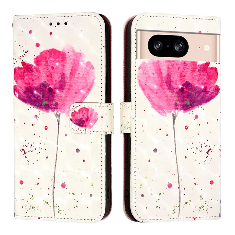 For Google Pixel 8 3D Painting Horizontal Flip Leather Phone Case
