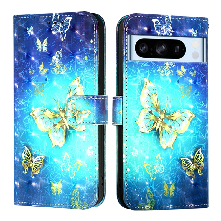 For Google Pixel 8 Pro 3D Painting Horizontal Flip Leather Phone Case