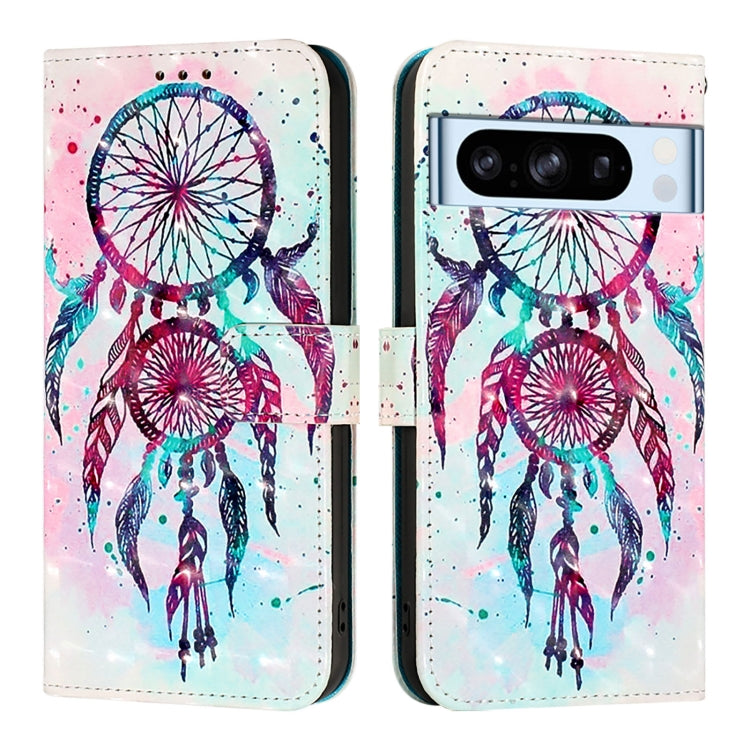 For Google Pixel 8 Pro 3D Painting Horizontal Flip Leather Phone Case