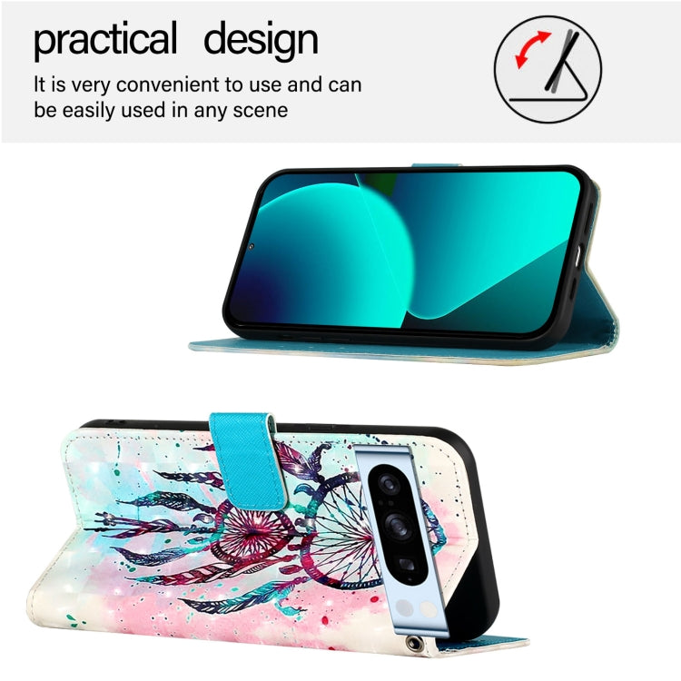 For Google Pixel 8 Pro 3D Painting Horizontal Flip Leather Phone Case